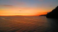 Abendstimmung beim Auslaufen in der Bucht von Golfito, Costa Rica