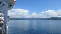 Einlaufen in den Hafen von Golfito, Costa Rica