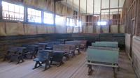 Schule in der Geisterstadt Humberstone, Atacama Wüste, Chile