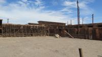 Sportplatz, Geisterstadt Humberstone, Atacama Wüste, Chile