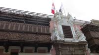 typische Balkone in der Altstadt von Lima, Peru