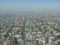 Blick auf Santiago de Chile