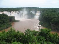 Brasilianische Wasserfälle in Iguaçu