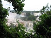 Brasilianische Wasserfälle in Iguaçu