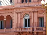 Balkon von dem Evita sprach