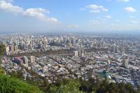 Blick auf Santiago vom Hügel San Cristóbal