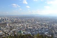 Blick auf Santiago vom Hügel San Cristóbal
