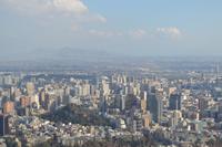 Blick auf Santiago vom Hügel San Cristóbal