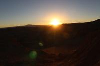 Sonnenuntergang in der Atacama-Wüste