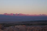 Sonnenuntergang in der Atacama-Wüste