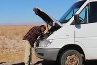 Buspanne in der Atacama-Wüste