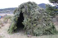 Haus der Yamana-Indianer