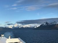 Sonnenuntergang auf der Stella Australis