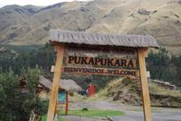 Puka Pukara, rote Festung - Region Cusco - Peru