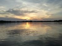 Sonnenuntergang am Lake Cuyabeno