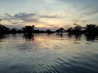 Sonnenuntergang am Lake Cuyabeno