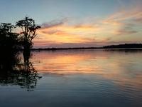 Sonnenuntergang am Lake Cuyabeno