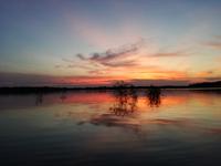 Sonnenuntergang am Lake Cuyabeno