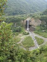 Seilbahnfahrt oberhalb von Banos