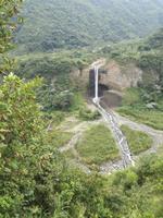 Seilbahnfahrt oberhalb von Banos