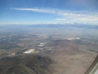 Blick aus dem Flieger auf die Atacama-Wüste
