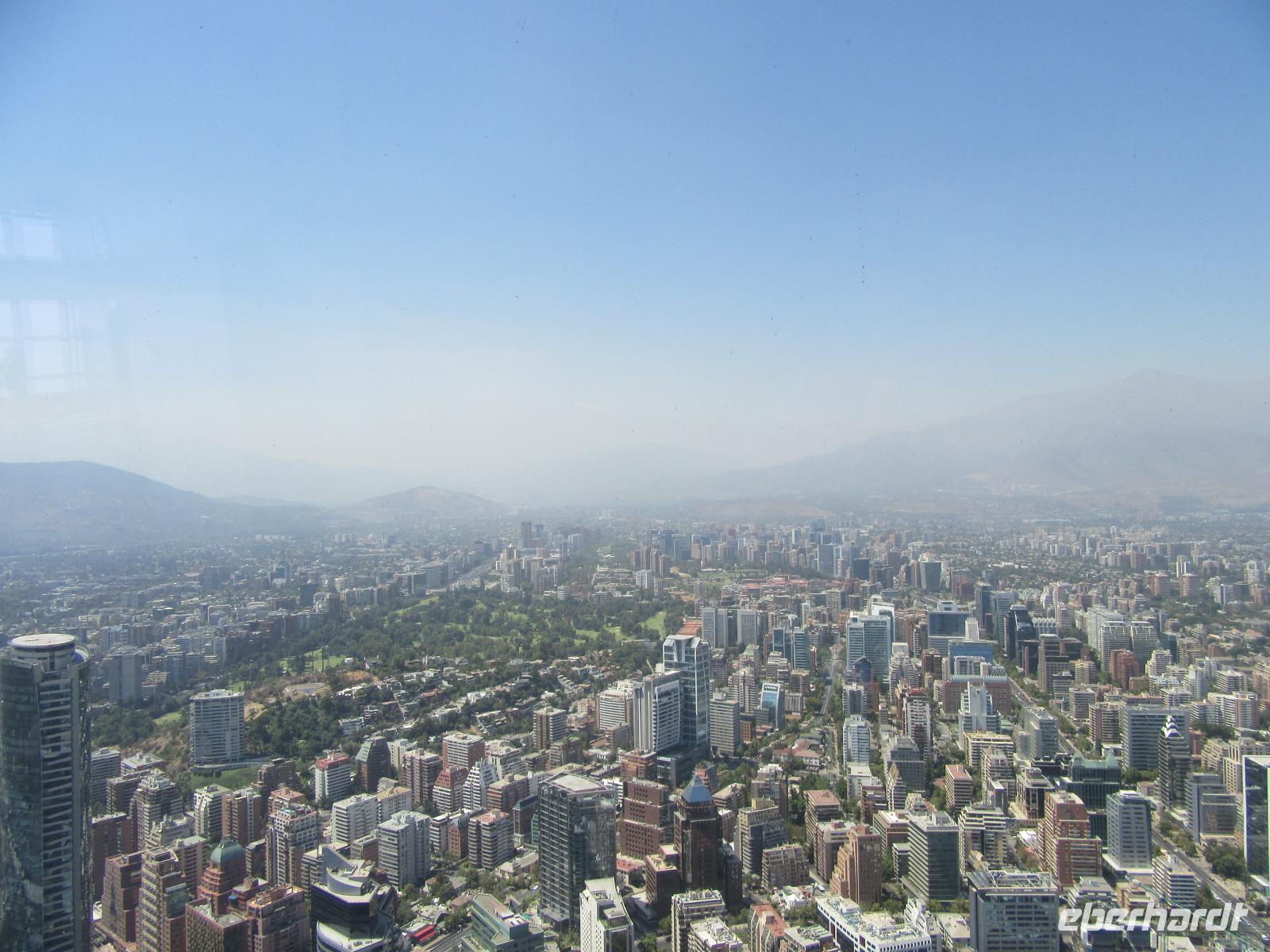Blick auf Santiago de Chile