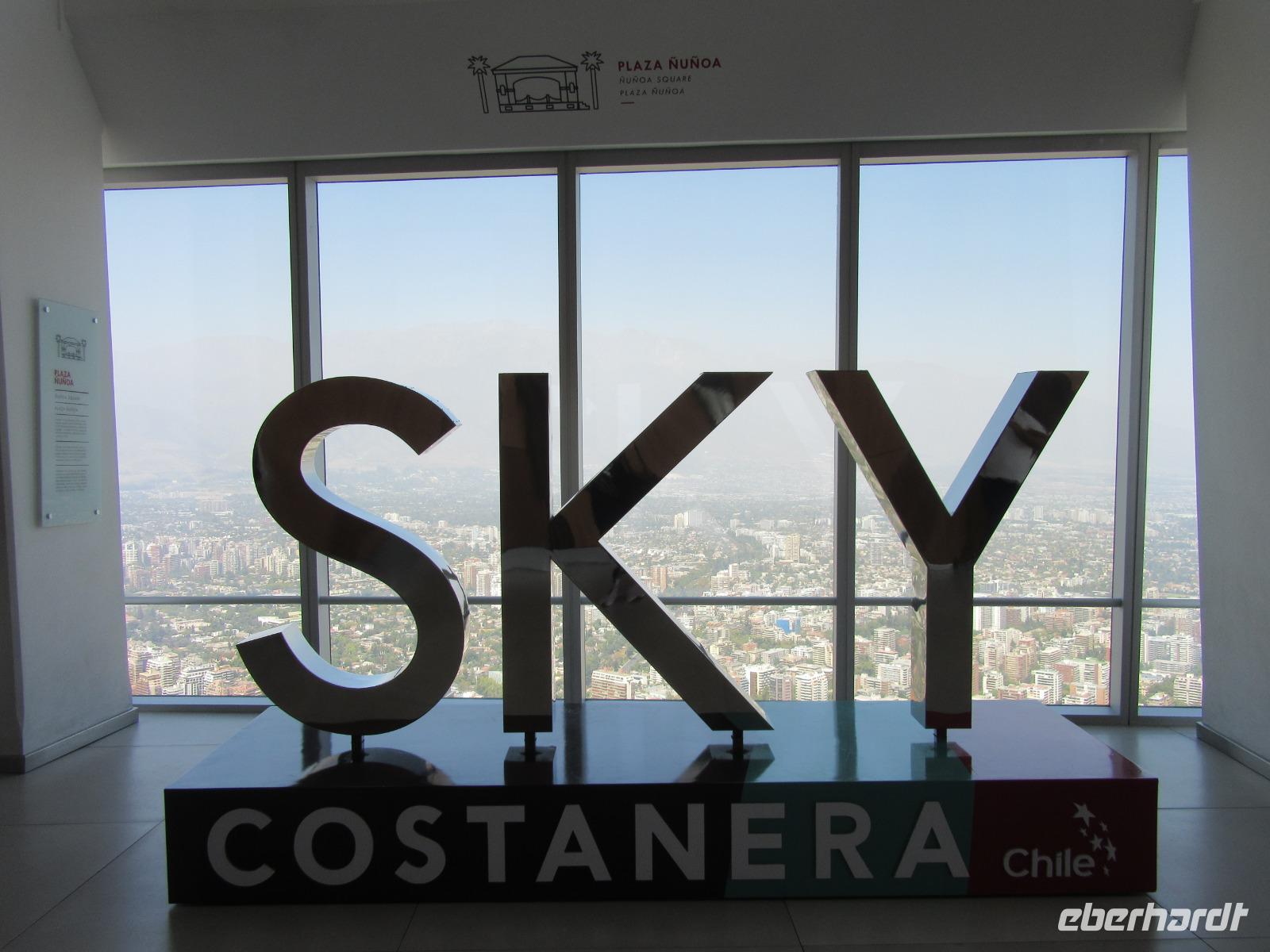 Blick auf Santiago de Chile