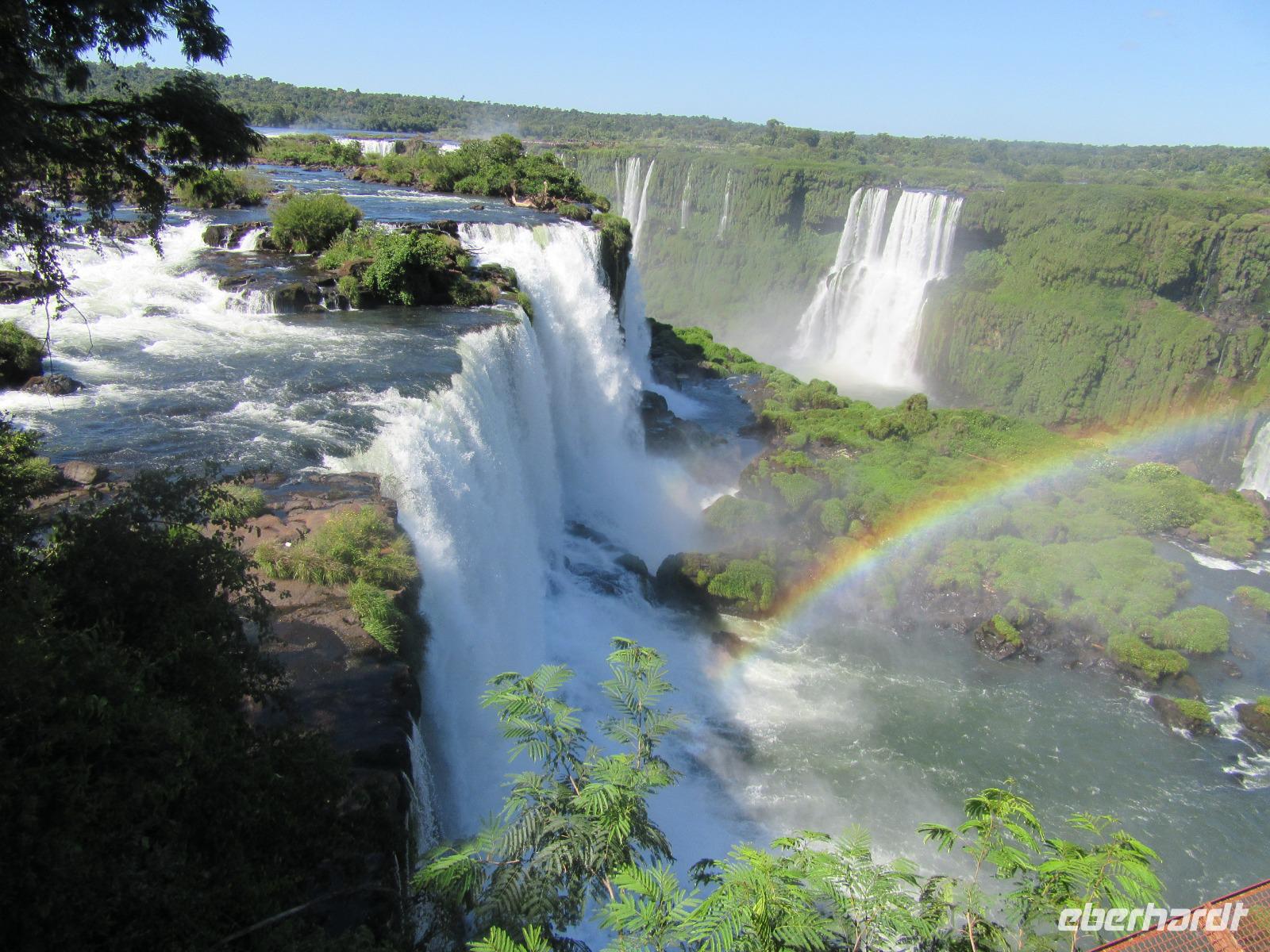Brasilianische Seite der Iguazu Wasserfälle