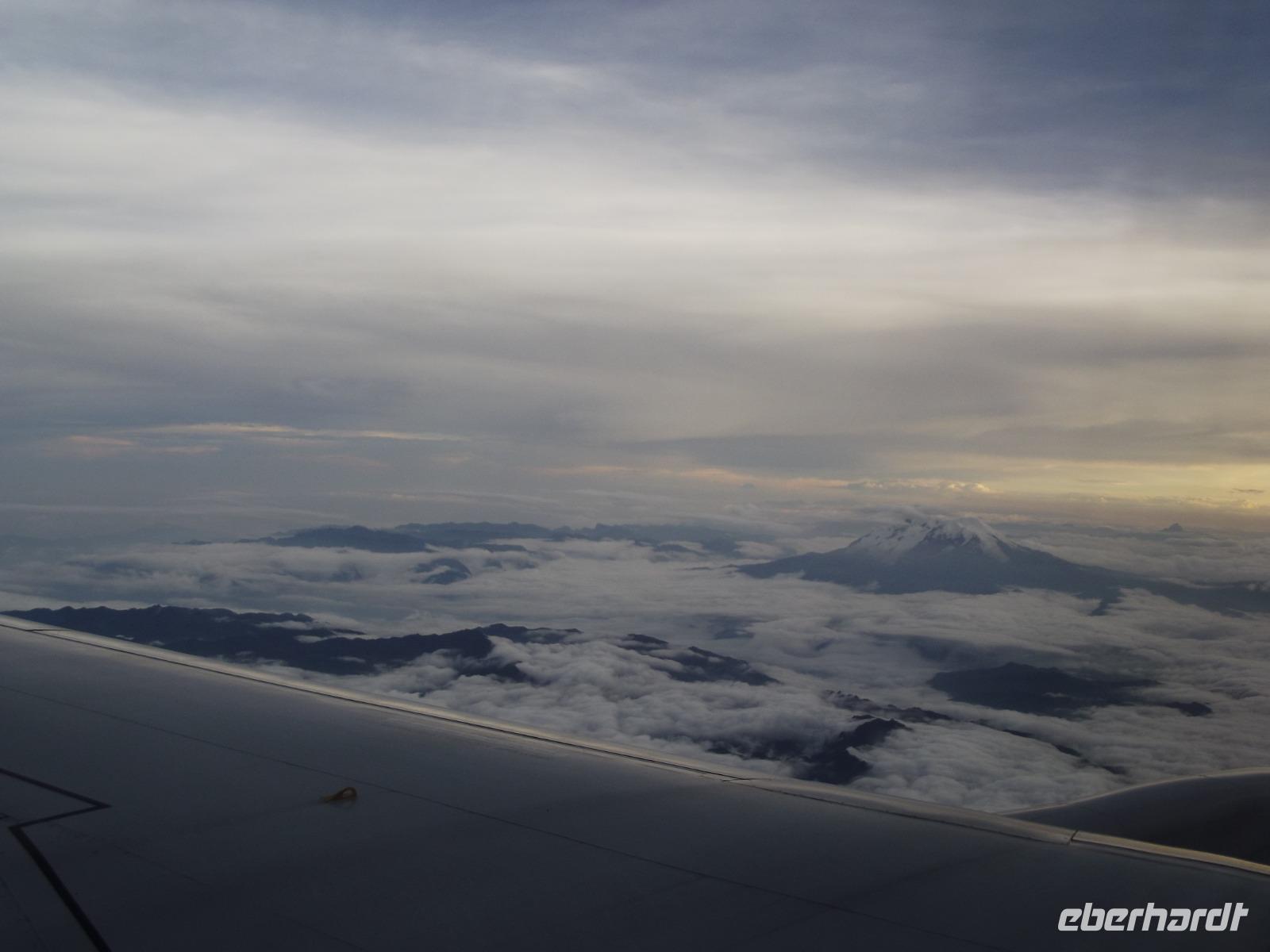 Blick aus dem Flugzeug