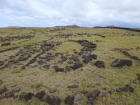 Osterinsel - Dorf Überreste original