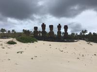 Osterinsel -Bucht von Anakena