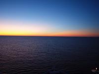 letzter Sonnenuntergang an Bord der Norwegian Sun
