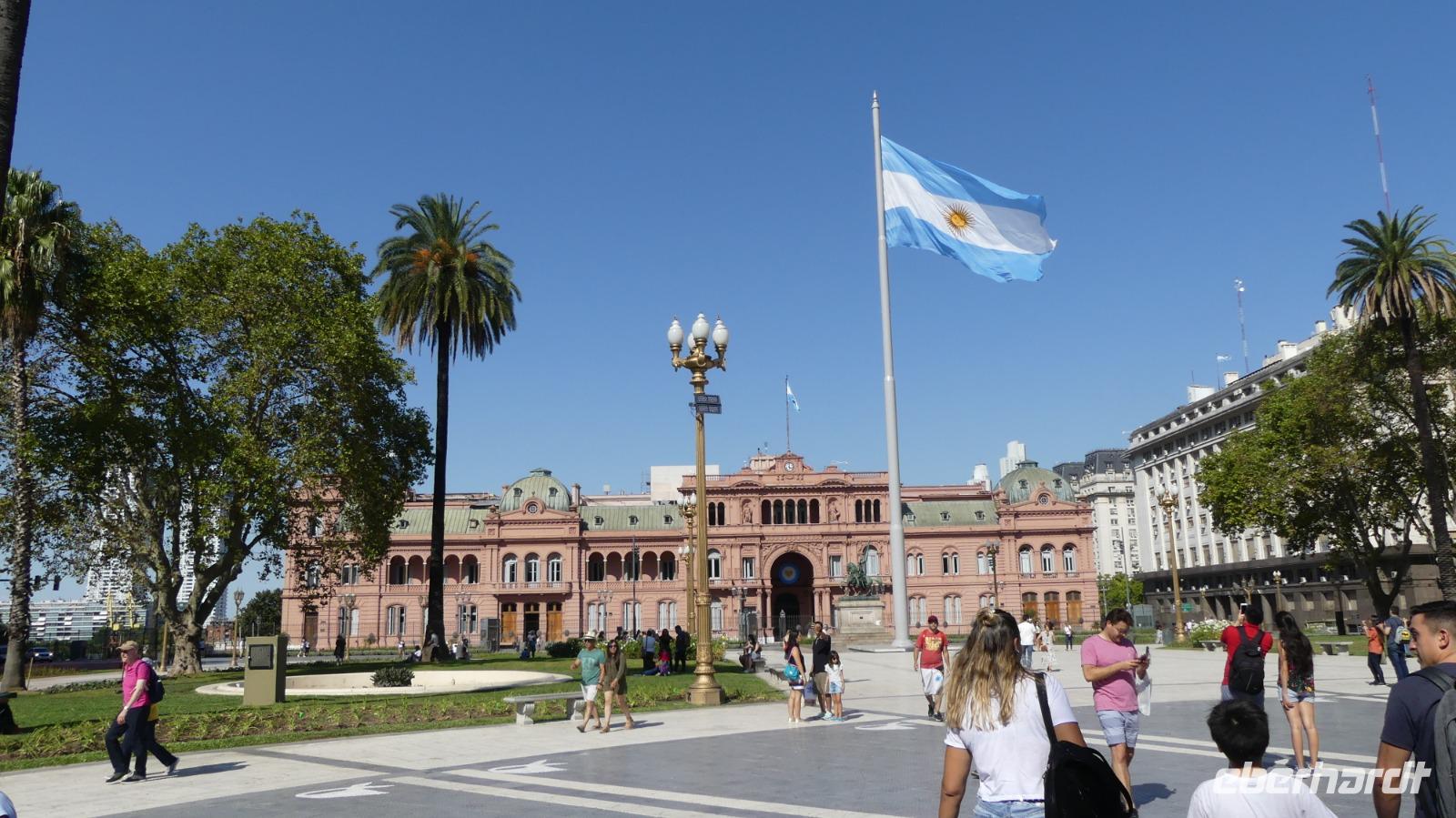 Buenos Aires, Plaza de Mayo mit Casa Rosada