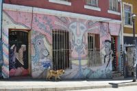 Chile und Osterinsel -  Valparaiso - Graffitis (1)
