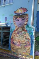 Chile und Osterinsel -  Valparaiso - Graffitis (2)