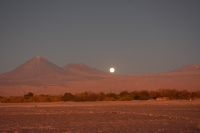 Chile und Osterinsel - Atacama-Wüste - Mondaufgang