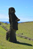 Chile und Osterinsel - Rano Raraku - Steinbruch der Moai (4)