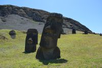 Chile und Osterinsel - Rano Raraku - Steinbruch der Moai (10)