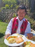 Mittagessen Titicacasee Sonneninsel Bolivien Restaurant @ Anette Rietz EHT