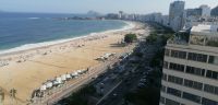 Blick auf Strand Copacobana in Rio de Janeiro @ Anette Rietz EHT