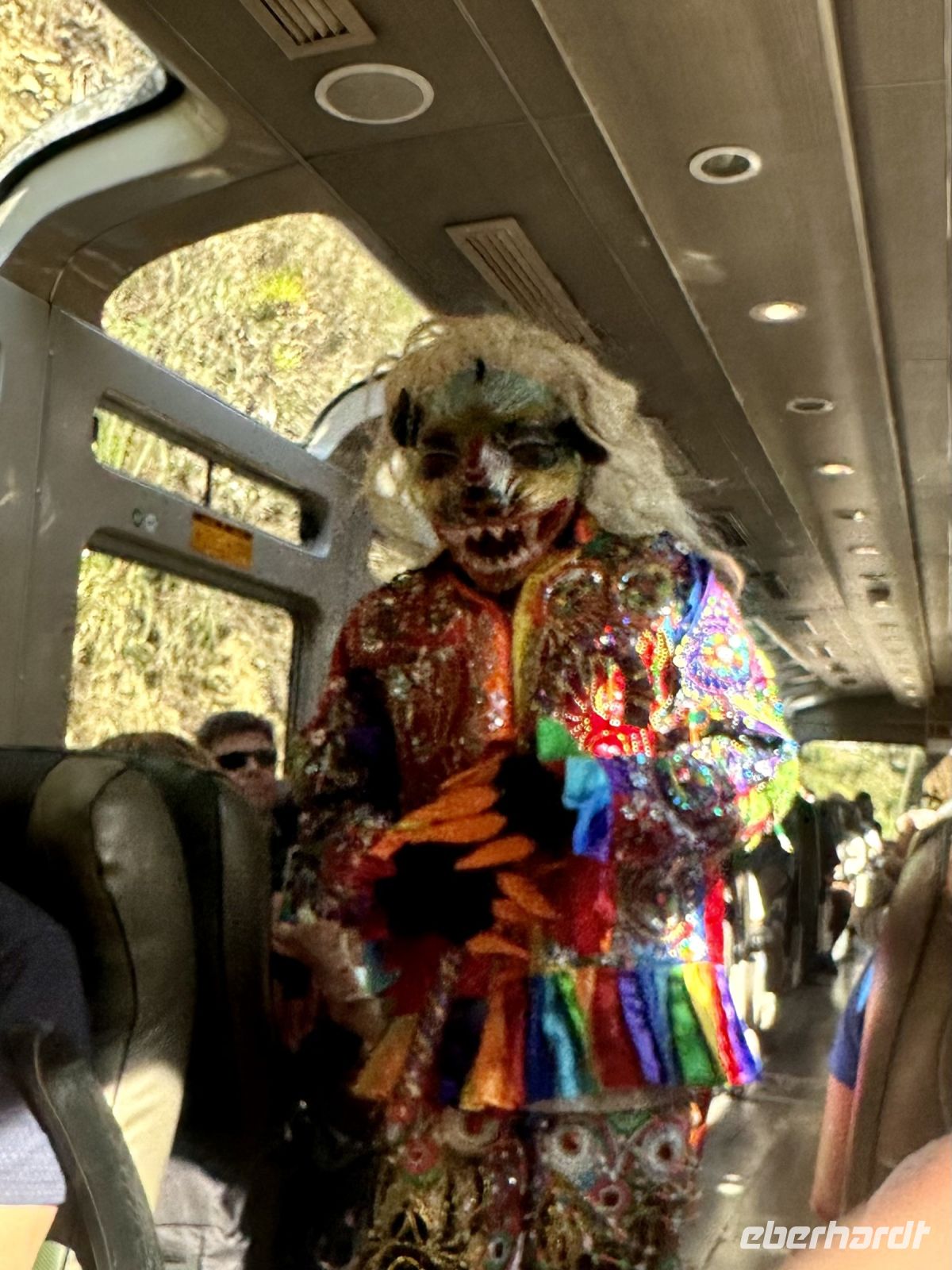 Peru - in der Bahn von Machu Picchu nach Ollantaytambo