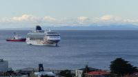 Punta Arenas Blick auf unser Schiff