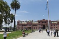 Buenos Aires, Plaza de Mayo mit dem Regierungssitz Casa Rosada