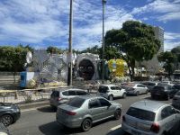 Rio de Janeiro - am Straßenrand Karnevalswagen