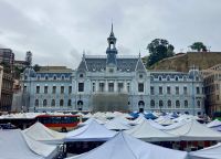 Das Marine Gebaeude in Valparaiso