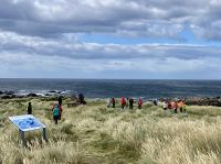 Spaziergang zur Meer hinunter