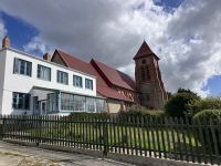 Die Kirche aus UK Steinen gebaut und hier zusammengesetzt