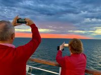 Sonnenuntergang auf dem Rio de la Plata