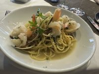 Canaletto: Spaghetti mit Shrimps und Muscheln