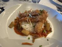 Hauptgericht: knusprige süß-saure Garnelen